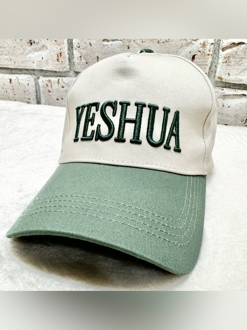 Yeshua Embroidered Canvas Trucker Hat